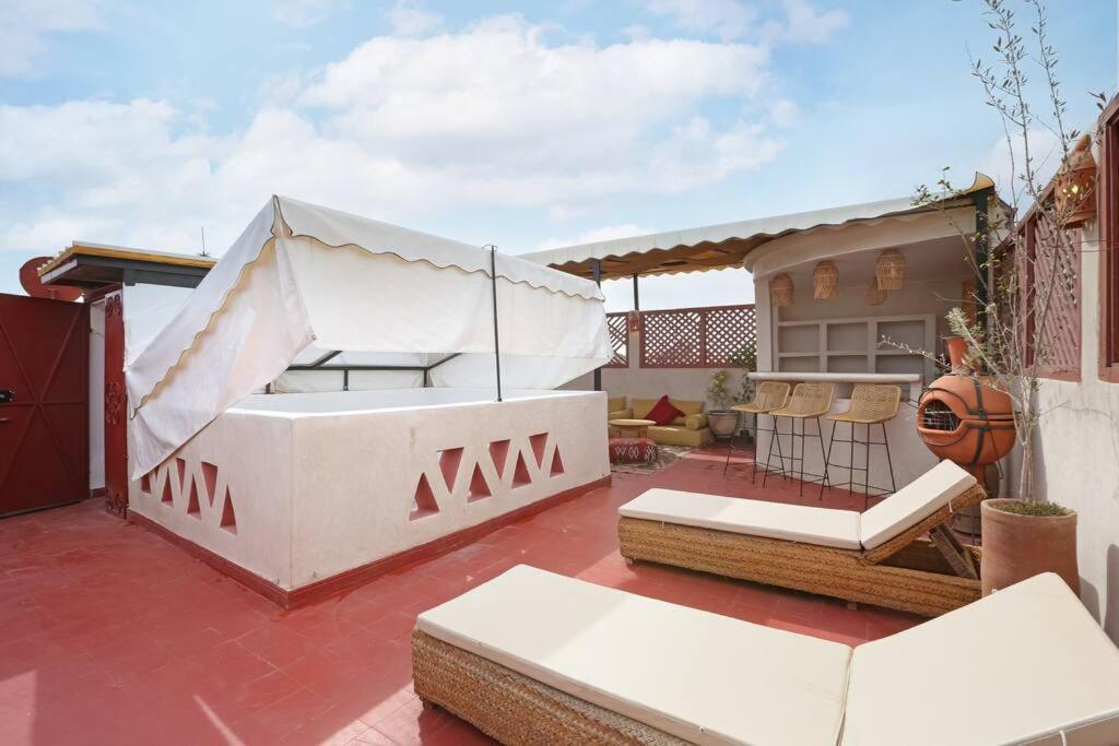 Riad El Khir En Centre Ville Rooftop Et Bassin Marrakesh Exterior photo